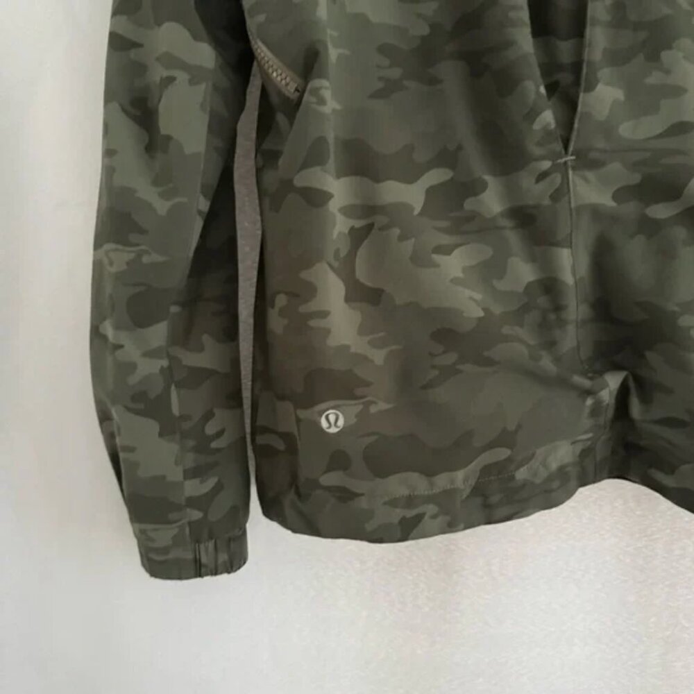 Lululemon Rise & Shine Jacket II Savasana Camo Fatigue Green - Picture 6 of 12